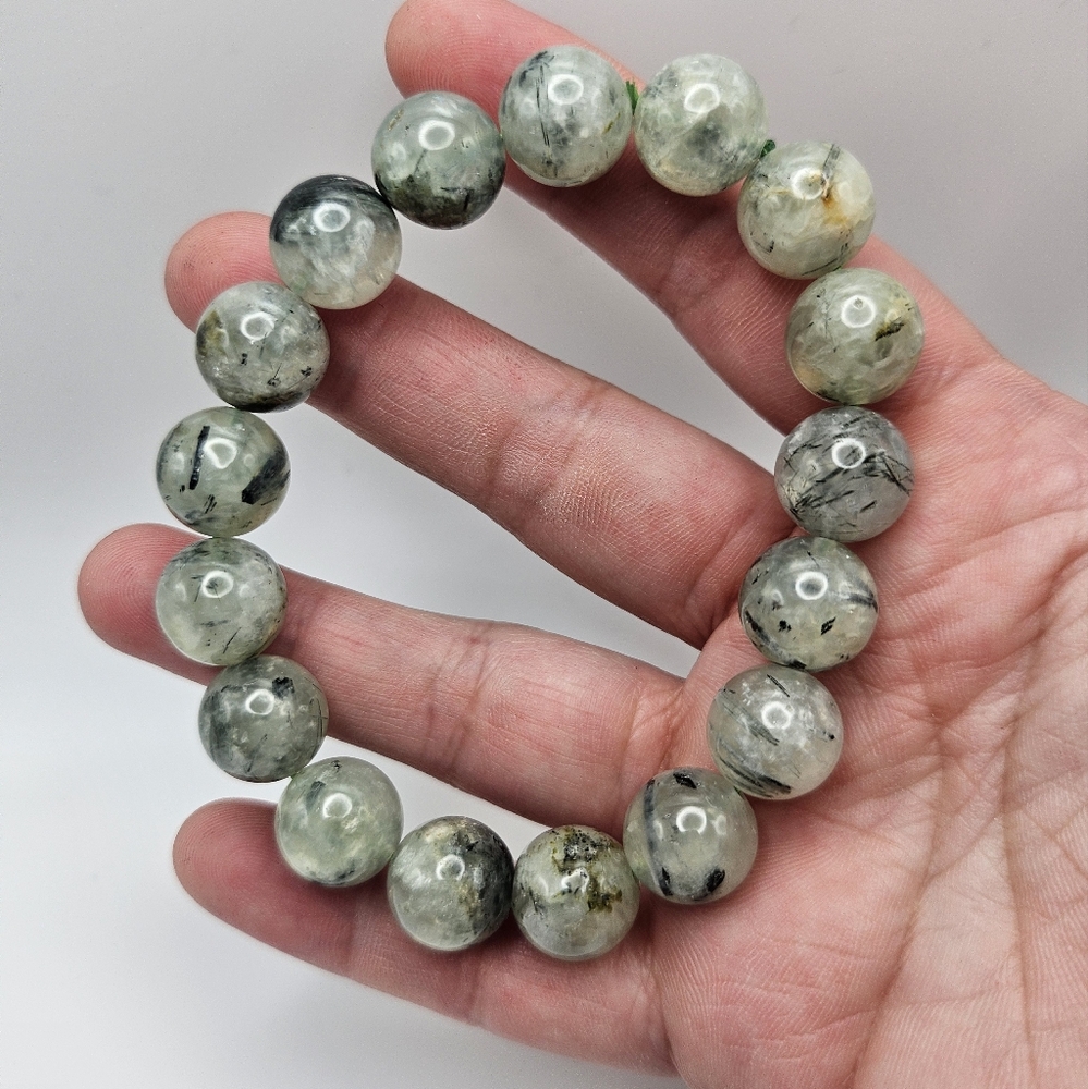 11mm prehnite bracelet